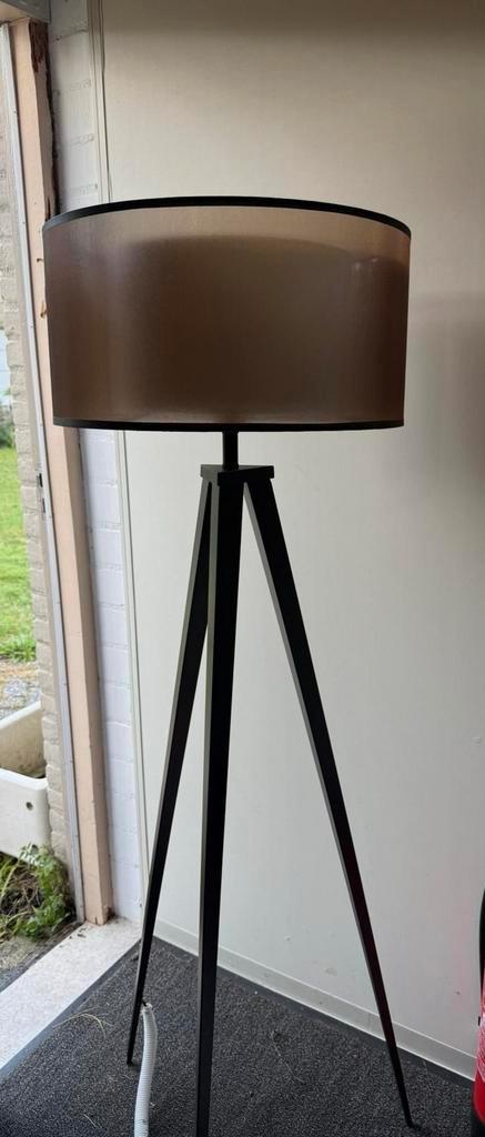 Rietveld vloerlamp + lampenkap - geen schade!, Huis en Inrichting, Lampen | Vloerlampen, Zo goed als nieuw, 100 tot 150 cm, Metaal