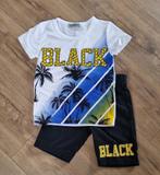 Setje korte broek en t shirt 110/116., Kinderen en Baby's, Kinderkleding | Maat 116, Verzenden, Nieuw, Jongen, Setje