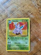 Nidorino 037/102 Base Set (Shadowless) Regular, Ophalen of Verzenden, Gebruikt, Losse kaart