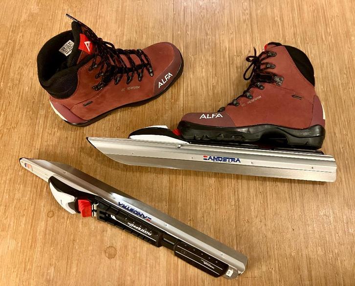 Zandstra kliknoren, Zweedse schaatsen, kluunschaatsen mt 39, Sport en Fitness, Schaatsen, Nieuw, Overige typen, Zandstra, Ophalen of Verzenden