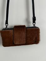 Kalfsleren & Koeienhuid Clutch, Ophalen of Verzenden, Nieuw, Zwart, Schoudertasje