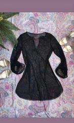 Zwart doorzichtig avond party jurkje tuniek mini jurk L, Kleding | Dames, Gelegenheidskleding, Cocktailjurk, Ophalen of Verzenden