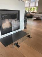 Spatscherm / vonkenscherm glas voor open haard, Huis en Inrichting, Haarden, Ophalen, Zo goed als nieuw, Inbouwhaard, Houthaard