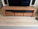 TV dressoir Indisch teak, Ophalen, 150 tot 200 cm, Teakhout, Zo goed als nieuw