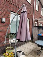 Grijze zweefparasol, Tuin en Terras, Ophalen, Gebruikt, Zweefparasol