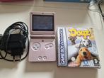 Gameboy advance sp pink + lader en spellen, Spelcomputers en Games, Spelcomputers | Nintendo Game Boy, Ophalen of Verzenden, Gebruikt