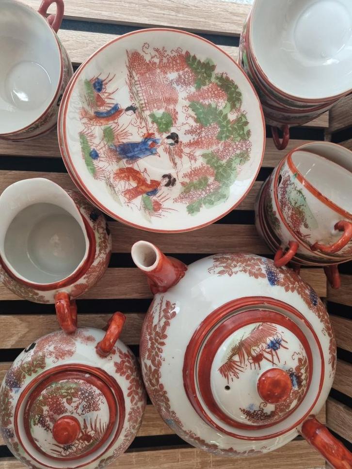 Vintage Japans Servies Set 24 stuks, Antiek en Kunst, Antiek | Servies compleet, Ophalen of Verzenden
