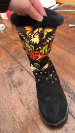 Ed Hardy laarzen maat 38, Ophalen of Verzenden, Zo goed als nieuw, Zwart