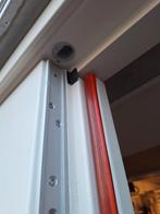 Kozijn met dubbele garage deuren, Ophalen of Verzenden, Hout, 120 cm of meer, 215 cm of meer