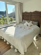 Bed sprei marokkaans wit pompom, Wit, Overige typen, Tweepersoons, Ophalen of Verzenden