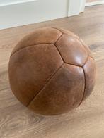 Mooie oude bruin leren medicijnbal antieke sport decoratie, Ophalen of Verzenden