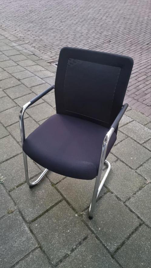 5 stuks Wiesner Hager Paro_net sledestoel., Huis en Inrichting, Stoelen, Zo goed als nieuw, Vijf, Zes of meer stoelen, Zwart, Ophalen