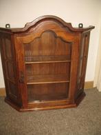 Houten Vitrine Wandkastje Vintage, Antiek en Kunst, Ophalen
