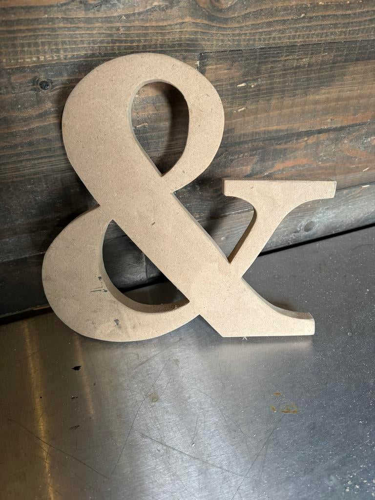 Diverse letters 18mm - deel afgewerkt, Verzenden, Gebruikt