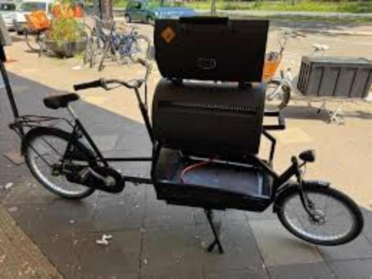 De Fietsfabriek BBQ bakfiets met 50% korting, Fietsen en Brommers, Fietsen | Bakfietsen, Zo goed als nieuw, Fietsfabriek, Goederen