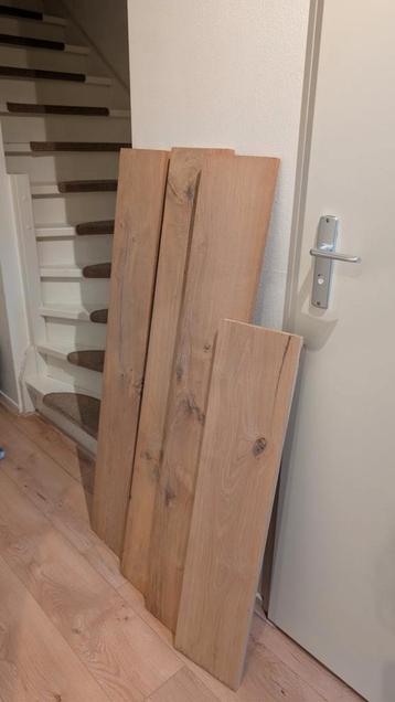 Geschaafde Eiken houten planken 195x1250x20mm beschikbaar voor biedingen