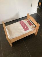 Poppenbedje Ikea hout Compleet in ZGSt, Ophalen, Zo goed als nieuw, Babypop