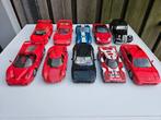 10 auto miniaturen 1:24 bburago maisto revell polistil, Ophalen of Verzenden, Zo goed als nieuw, Auto, Bburago