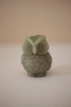 Kaars in de vorm van een uil, Huis en Inrichting, Ophalen, Overige materialen, Zo goed als nieuw, Grijs