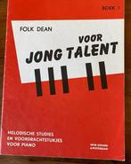 Pianoboek : Folk Dean Jong talent 1, Verzenden, Gebruikt, Les of Cursus, Piano