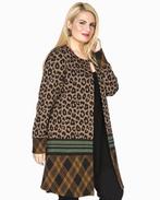 Yoek vest panter print maat M (42-44), Ophalen of Verzenden, Zo goed als nieuw, Zwart, Trui of Vest