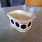 Vintage porseleinen bakje met blauwe stippen, Pools design, Ophalen of Verzenden