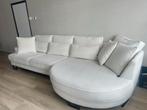 Loungebank met chaisse lounge teddy ivoor, Huis en Inrichting, Banken | Sofa's en Chaises Longues, Ophalen of Verzenden, Zo goed als nieuw