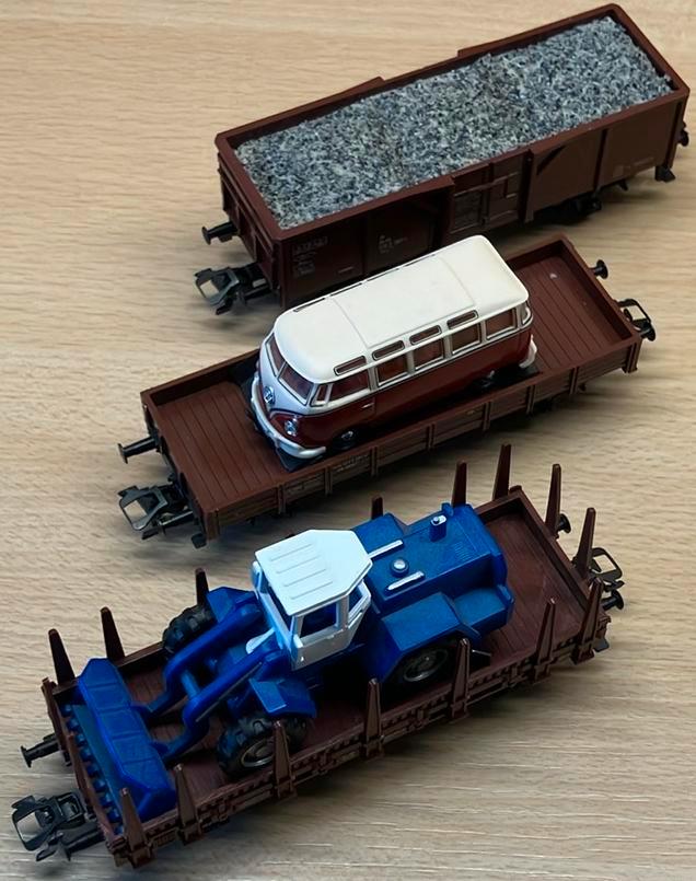 3 Märklin DB beladen goederenwagons, Hobby en Vrije tijd, Modeltreinen | H0, Zo goed als nieuw, Wagon, Wisselstroom, Märklin, Ophalen of Verzenden