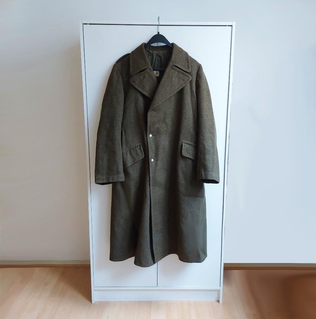 militaire overjas motecht door mitin jaren 40 NL leger, Ophalen of Verzenden, Landmacht, Nederland, Kleding of Schoenen