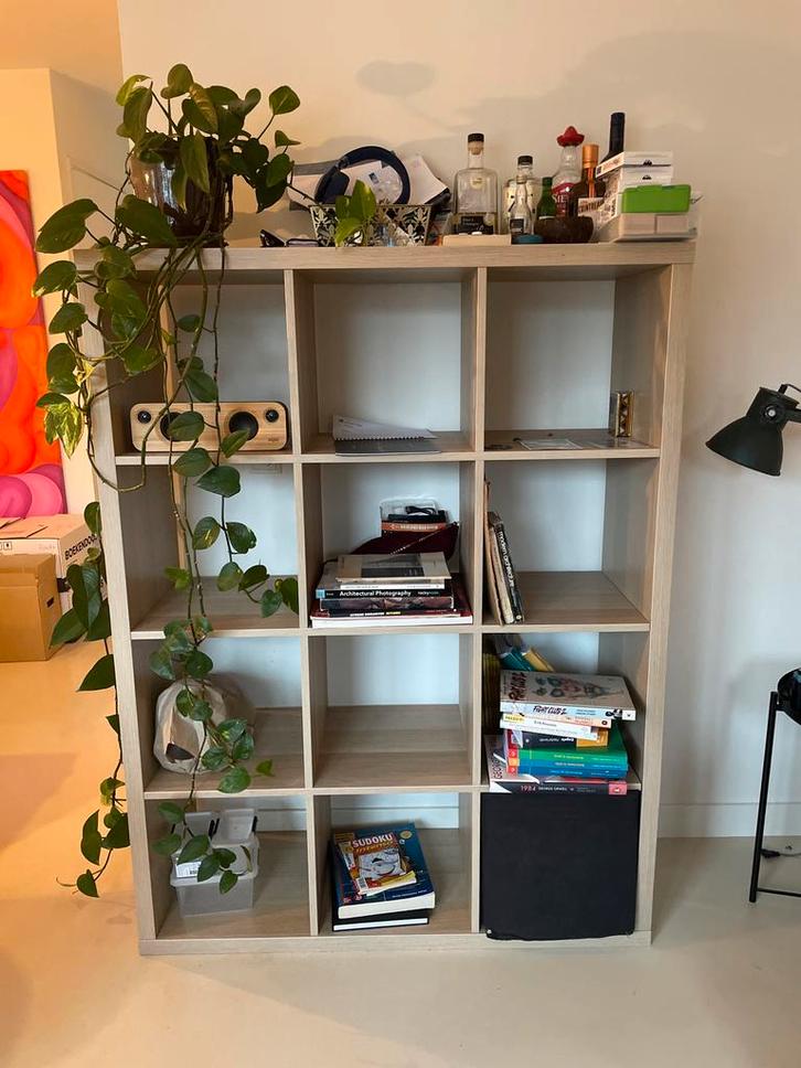 IKEA Kallax Kast 4x3, Huis en Inrichting, Kasten | Boekenkasten, Gebruikt, Minder dan 50 cm, 100 tot 150 cm, 25 tot 50 cm, Met plank(en)