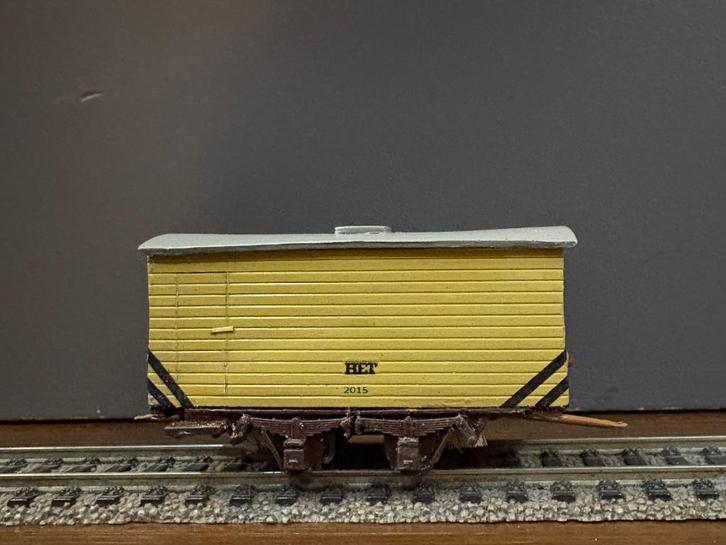 Tram werkwagen RET 2015 zoutwagen met borstels. 3-D model, Hobby en Vrije tijd, Modeltreinen | H0, Zo goed als nieuw, Wagon, Gelijkstroom