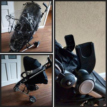 Petite Star ZiaX Buggy + Regenhoes & Maxi-Cosi Adapters beschikbaar voor biedingen