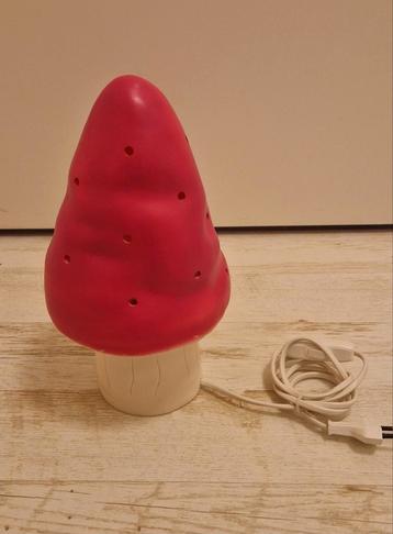 roze paddestoel lamp van Heico beschikbaar voor biedingen