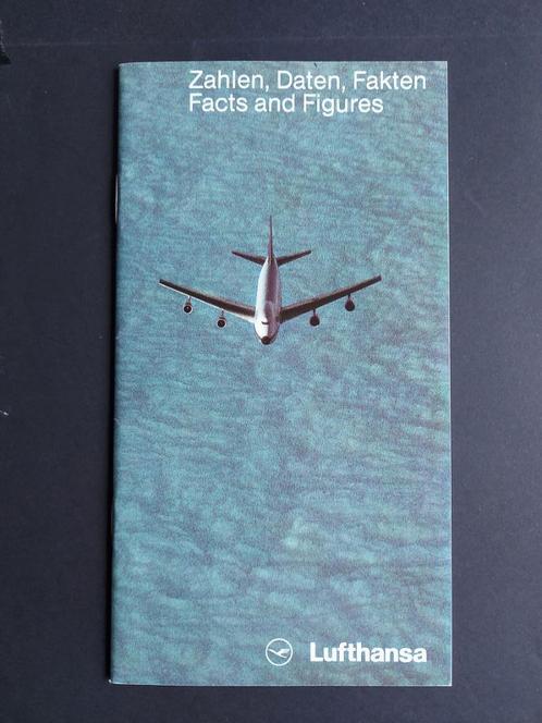 Lufthansa boekje Facts and Figures uit 1982 (LU60), Verzamelen, Luchtvaart en Vliegtuigspotten, Gebruikt, Boek of Tijdschrift