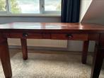 Teakhouten smalle eettafel met 4 laadjes, Huis en Inrichting, Ophalen, Gebruikt, Klassiek, Teakhout