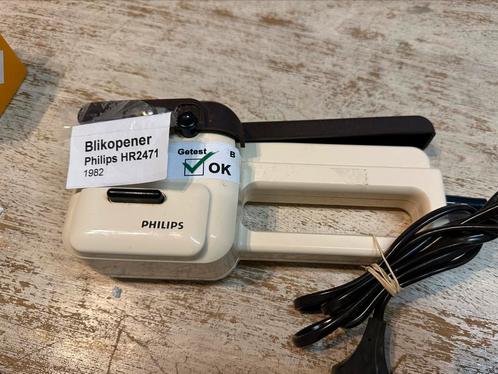 Philips HR2471 Blikopener - Vintage 1982, Antiek en Kunst, Antiek | Keukenbenodigdheden, Ophalen of Verzenden