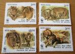 India, WWF serie Leeuwen, Postzegels en Munten, Verzenden, Postfris, Dier of Natuur