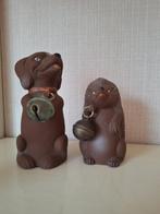 Twee oude rubberen opwindbeestjes, Antiek en Kunst, Antiek | Speelgoed, Ophalen of Verzenden
