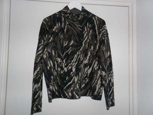 Fifth House Groen/Beige/Zwarte Trui Zebraprint + Kol Maat 36, Kleding | Dames, Truien en Vesten, Zo goed als nieuw, Maat 36 (S)