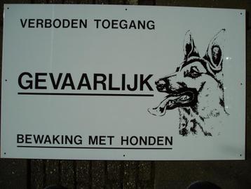 Honden bewakingsbord Defensie/Leger [NIEUW] beschikbaar voor biedingen