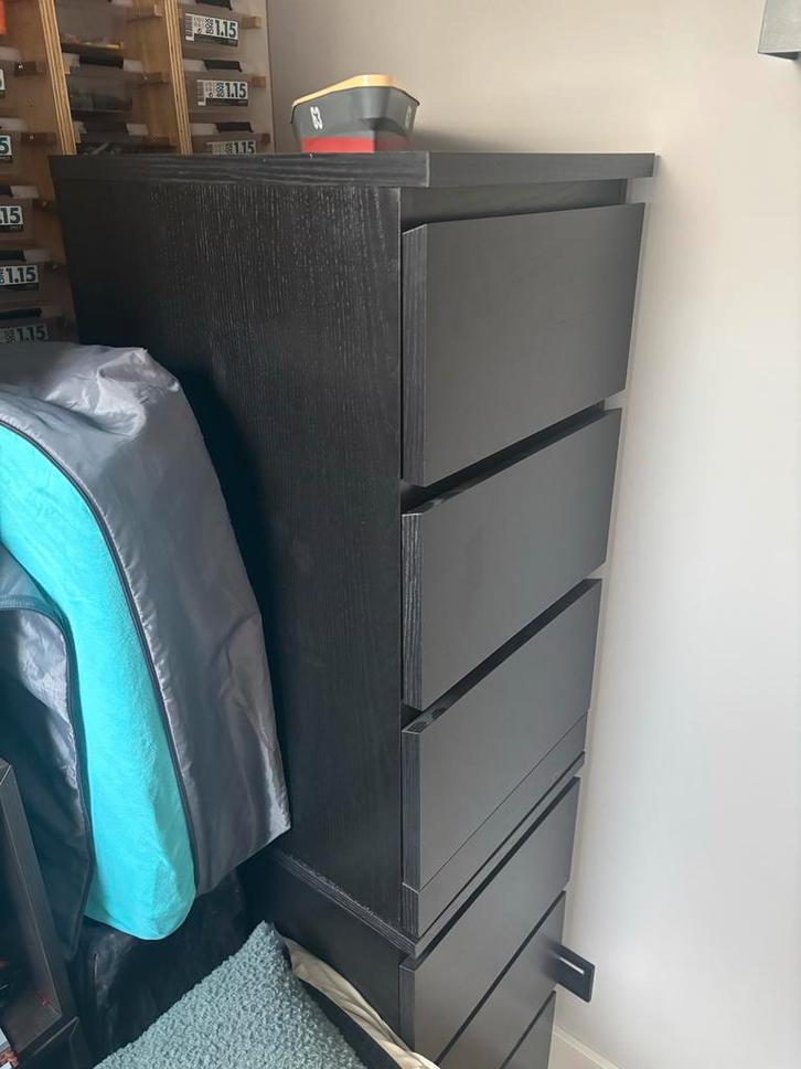 2x IKEA Malm ladekast - smal model, Huis en Inrichting, Kasten | Kledingkasten, Gebruikt, Minder dan 100 cm, Minder dan 50 cm