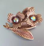 Jaren 50 broche. Costume Jewelry. Aurora Borealis, Ophalen of Verzenden, Zo goed als nieuw, Goud, Overige materialen