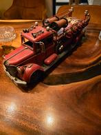 Vintage Modelbouw Brandweerauto Blik, Hobby en Vrije tijd, Modelauto's | 1:18, Ophalen of Verzenden, Zo goed als nieuw, Auto, Overige merken