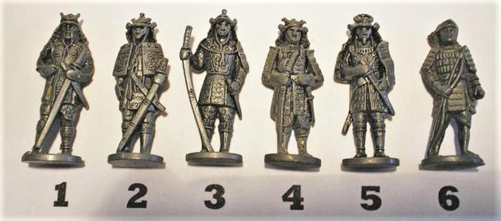 31- Ferrero kinder surprise metal SAMURAI serie 2, Verzamelen, Verrassingseieren, Nieuw, Overige typen, Ophalen of Verzenden