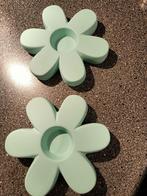2x Decoratie Bloem mint groen, Huis en Inrichting, Ophalen of Verzenden, Zo goed als nieuw