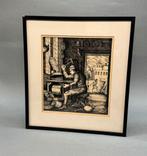 De Koperslager litho tekening, Ophalen of Verzenden