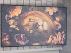canvas leeuw met houten lijst., Antiek en Kunst, Kunst | Schilderijen | Abstract, Ophalen
