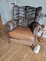 Fauteuils met gnoe huid, Ophalen, Gebruikt, 75 tot 100 cm, 50 tot 75 cm