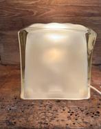 Ikea vintage Icecube Iviken Tafellamp - Collectors Item, Ophalen of Verzenden, Gebruikt, Glas