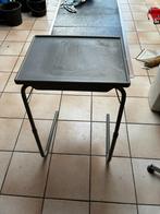 In hoogte verstelbaar bijzettafeltje, Huis en Inrichting, Tafels | Bijzettafels, Minder dan 55 cm, Metaal of Aluminium, Ophalen of Verzenden